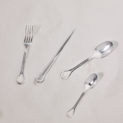 Pair of Japanese chopsticks Uni Silver plated